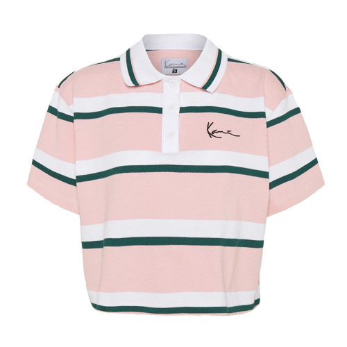 Karl Kani Γυναικεία κοντομάνικη μπλούζα polo Small Signature Stripe Polo Short Tee